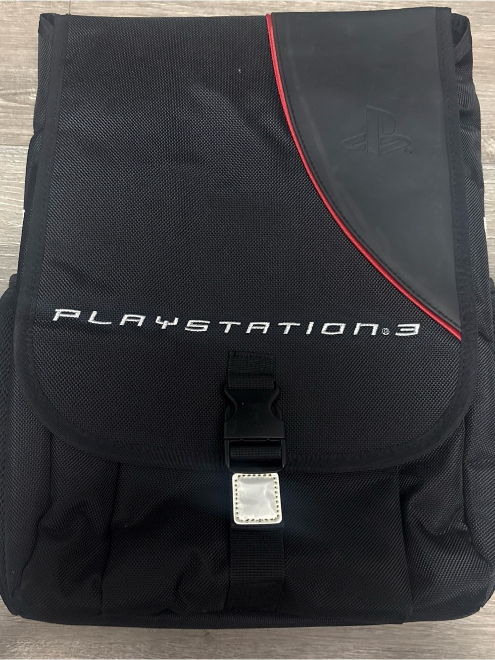 PlayStation PS3 Backpack Carrying Case Black/Red for Sony PlayStation 3, Strap